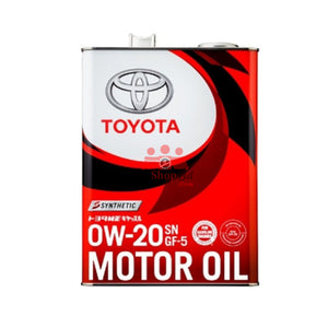 Toyota 0W-20 4 Liter Full synthetic Engine Oil